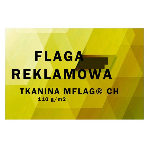 Flaga reklamowa tkanina 110 gr/m2