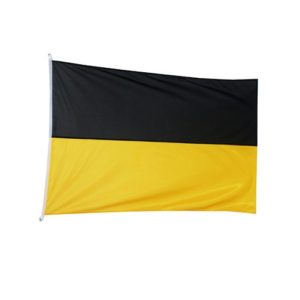 Flaga kaszubska czarno - żółta
